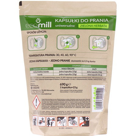 MADONIS ECO MILL KAPSUŁKI DO PRANIA 2W1 HERBATA 690 G (2)