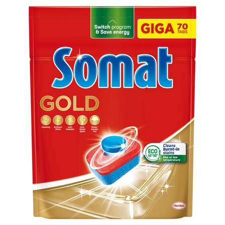 Somat Gold Tabletki do mycia naczyń w zmywarkach 1232 g (70 sztuk) (1)