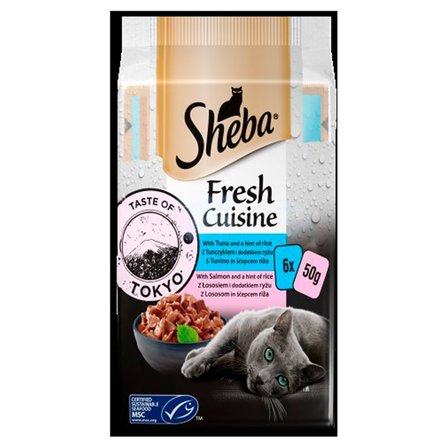 Sheba Fresh Cuisine Taste of Tokyo Mokra karma dla kotów 300 g (6 x 50 g) (1)