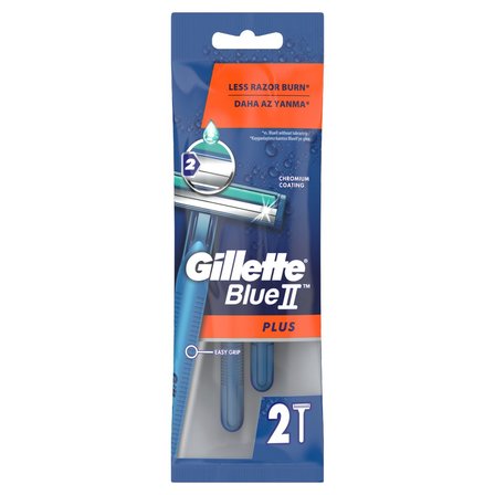 Gillette Blue II Plus Maszynki jednorazowe dla mężczyzn 2 sztuk (1)