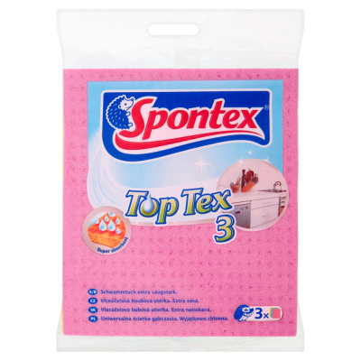 Spontex Top Tex Uniwersalna ścierka gąbczasta 3 sztuki (1)