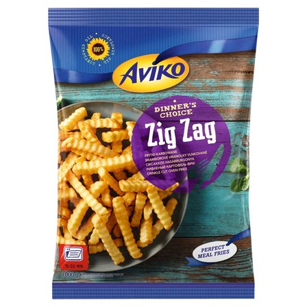 Aviko Zig Zag Frytki karbowane 1000 g (1)