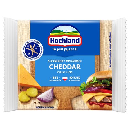 Hochland Ser kremowy w plastrach Cheddar 130 g (1)