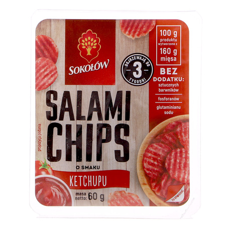 Sokołów salami chips o smaku ketchupu 60 g (1)