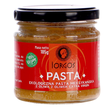 Iorgos pasta ekologiczna BIO  pasta meksykańska z oliwą z oliwek extra virgin 185g (1)