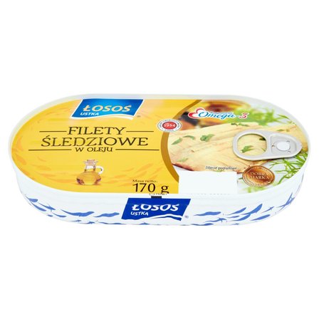 Łosoś Ustka Filety śledziowe w oleju 170 g (2)