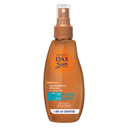 DAX SUN Przyśpieszacz do opalania TURBO GOLD, 200 ml (1)