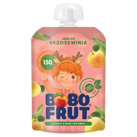 Bobo Frut Deserek jabłko brzoskwinia 150 g (1)