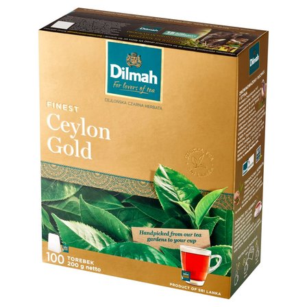 Dilmah Ceylon Gold Cejlońska czarna herbata 200 g (100 x 2 g) (2)