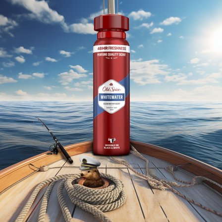 Old Spice Whitewater Dezodorant W Sprayu Dla Mężczyzn, 150ml, 48H Świeżości, 0% Aluminium (6)