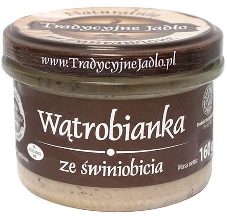 TRADYCYJNE JADŁO WĄTROBIANKA ZE ŚWINIOBICIA 160G (1)