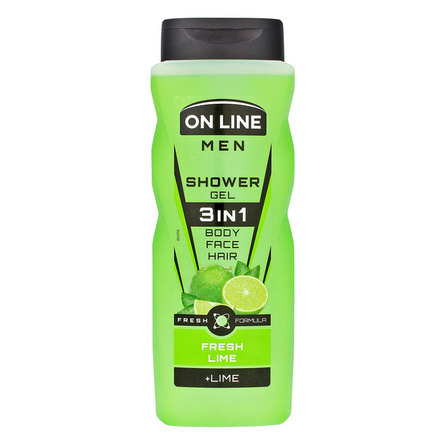 On Line Men Żel pod prysznic 3in1 Fresh Lime dla mężczyzn 410ml (1)
