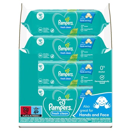 Pampers Fresh Clean Chusteczki 1 opakowania = 80 chusteczek (1)