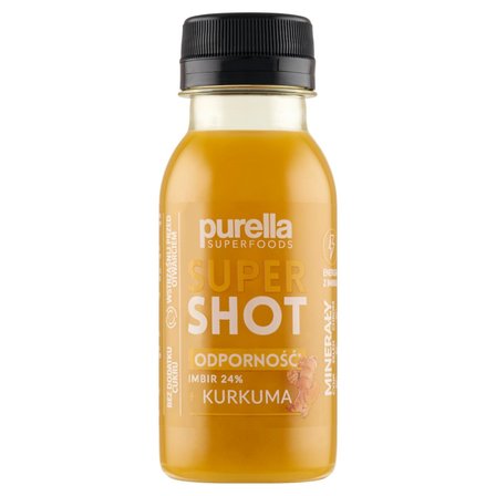 Purella Superfoods Supershot Napój niegazowany imbir + kurkuma 100 ml (1)