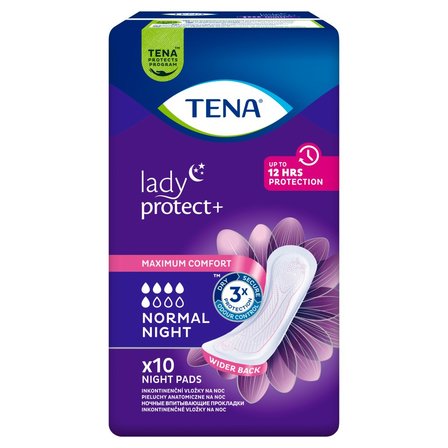 TENA Lady Normal Night Pieluchy anatomiczne na noc 10 sztuk (1)