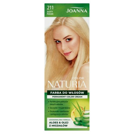 Joanna Naturia Color Farba do włosów złoty piasek 211 (1)