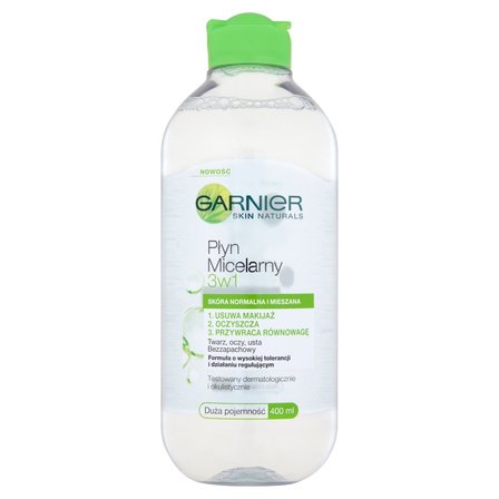 Garnier Skin Naturals Płyn micelarny 3w1 skóra normalna i mieszana 400 ml (2)