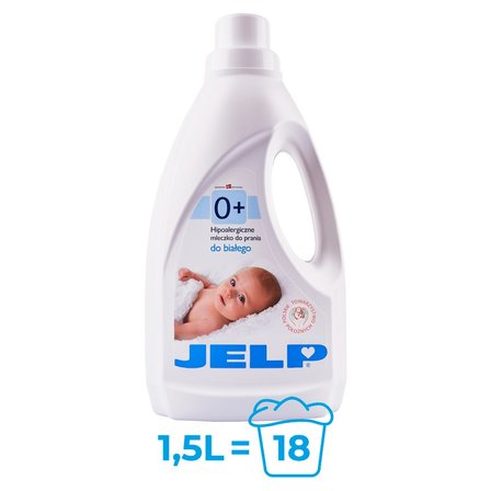 JELP 0+ Hipoalergiczne mleczko do prania do białego 1,5 l (18 prań) (2)