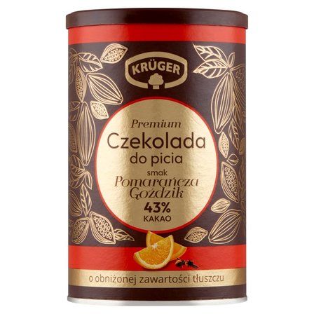 Krüger Premium czekolada do picia smak pomarańcza goździk 220 g (1)