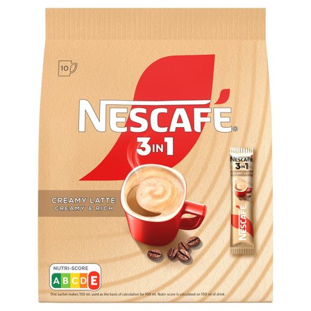 Nescafé 3in1 Creamy Latte Rozpuszczalny napój kawowy 150 g (10 x 15 g) (1)