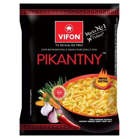 Vifon Zupa błyskawiczna o smaku kurczaka pikantny 70 g (1)