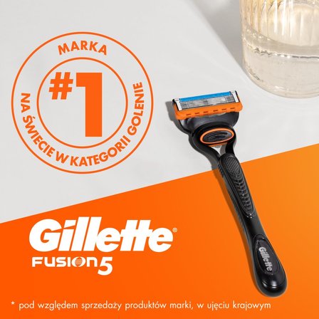 Gillette Fusion5 Maszynka do golenia dla mężczyzn, 1 maszynka, 2 ostrza wymienne (7)