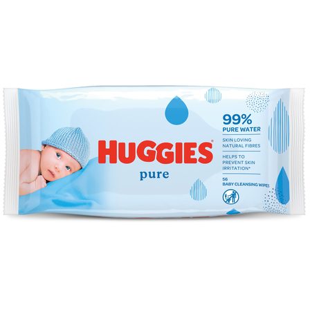 Huggies Pure chusteczki nawilżane 56szt (1)