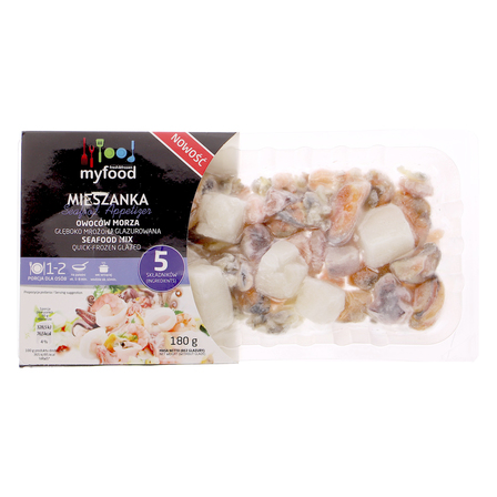 MYFOOD mieszanka owoców morza 5 składnikowa 180g (1)