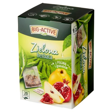 Big-Active Zielona herbata z pigwą i granatem 34 g (20 x 1,7 g) (2)