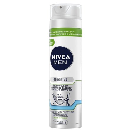 Nivea MEN Sensitive ŻEL DO Golenia 3-Dniowego Zarostu 200 ml (2)