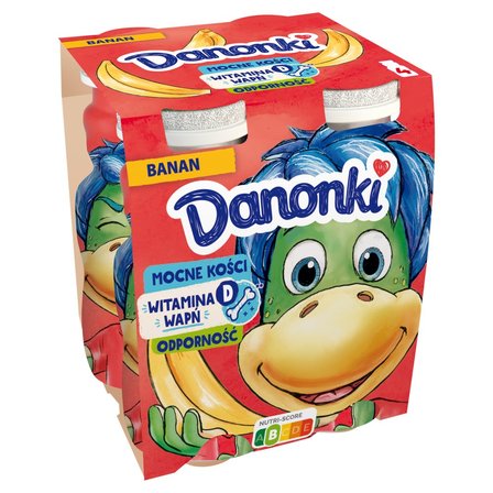 Danone Danonki Jogurt do picia banan 400 g (4 x 100 g) (1)