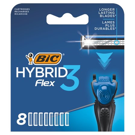 BIC Hybrid Flex 3 3-ostrzowe wkłady do maszynki do golenia 8 sztuk (1)