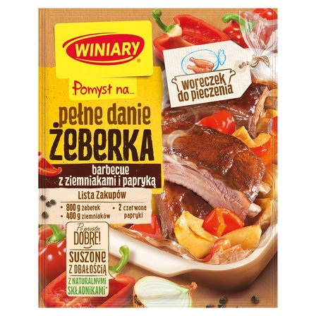 Winiary Pomysł na... Pełne danie Żeberka barbecue z ziemniakami i papryką 42 g (2)