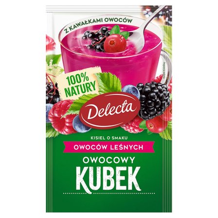 Delecta Owocowy kubek Kisiel smak owoców leśnych 30 g (1)