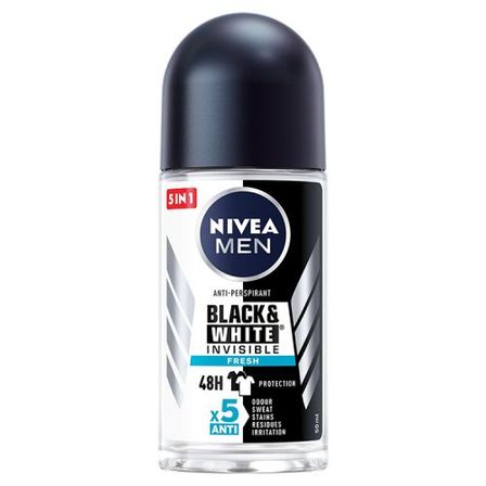 Nivea Men Black & White Invisible Fresh Antyperspirant w kulce 50 ml (1)