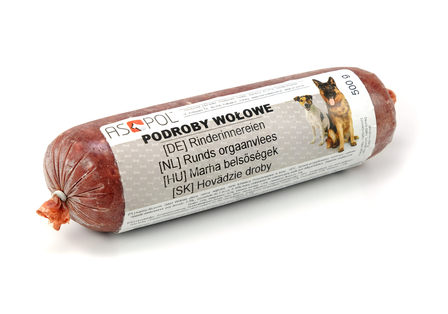 AS-POL PODROBY 500G WOŁOWE BARF MIĘSO SUROWE (1)