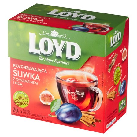 Loyd Herbatka ziołowo-owocowa rozgrzewająca śliwka z cynamonem i figą 40 g (20 x 2 g) (2)