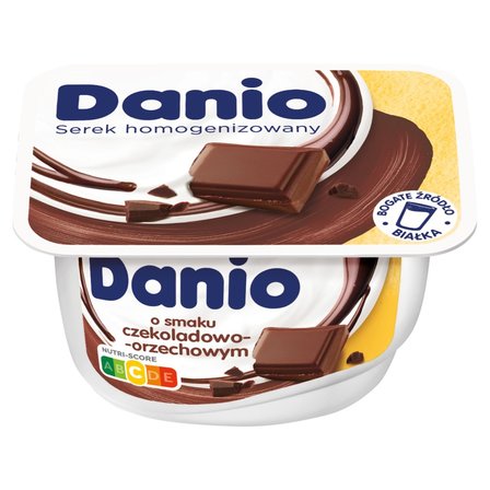 Danio Serek homogenizowany o smaku czekoladowo-orzechowym 130 g (1)