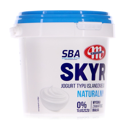 Mlekovita Skyr Jogurt typu islandzkiego naturalny 0% tłuszczu wysoka zawartość białka 500G (11)