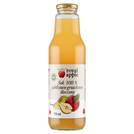 Royal apple Sok 100 % jabłkowo-gruszkowy tłoczony 750 ml (1)