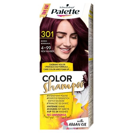 Palette Color Shampoo Szampon koloryzujący do włosów 301 (4-99) bordowy (1)