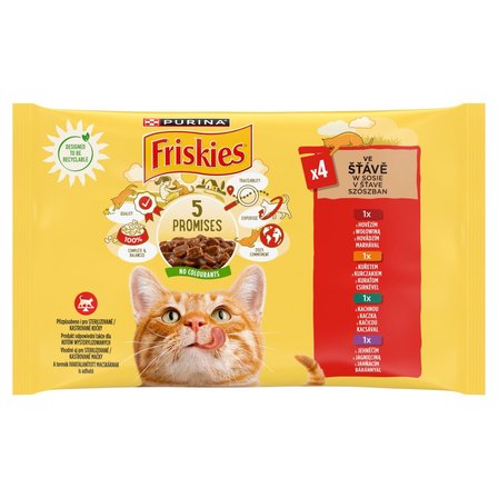 Friskies Karma dla kotów w sosie 340 g (4 x 85 g) (1)