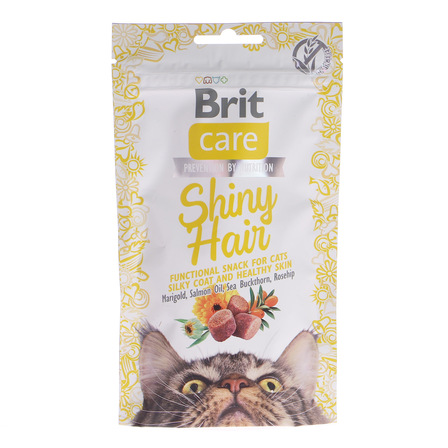 Brit Care Cat Przysmak Snack Shiny Hair dla kota  50g (1)