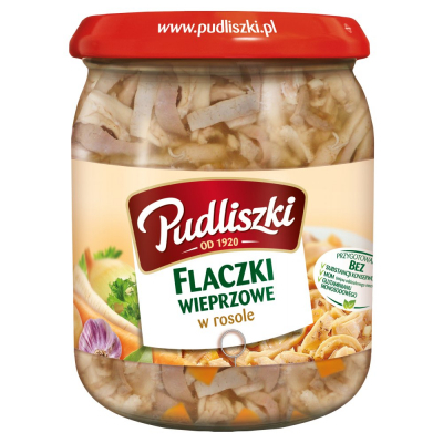 Pudliszki Flaczki wieprzowe w rosole 500 g (1)