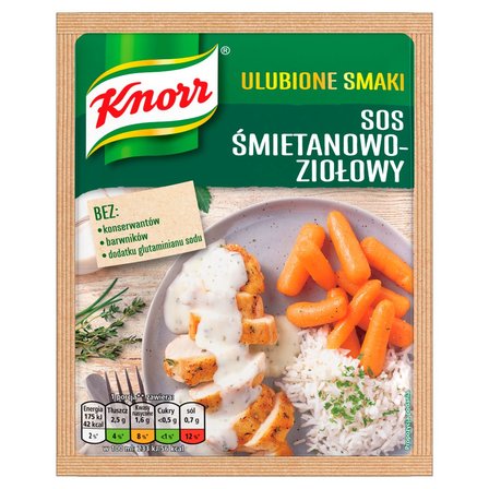 Knorr Ulubione Smaki Sos śmietanowo-ziołowy 29 g (1)