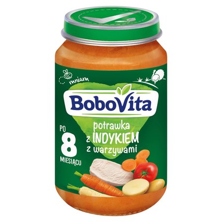 BoboVita Potrawka z indyka z warzywami po 8 miesiącu 190 g (1)