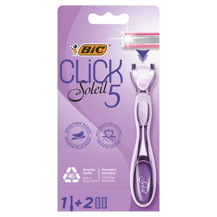 BiC Soleil Click 5 5-ostrzowa maszynka do golenia z wymiennymi wkładami 2 sztuki (1)