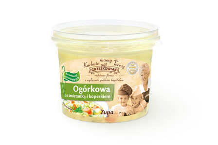 Grześkowiak zupa ogórkowa ze śmietanką i koperkiem 450g (1)