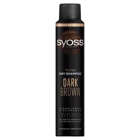 Syoss Tined Suchy szampon do włosów ciemnych odświeżający i koloryzujący ciemny brąz 200 ml (1)