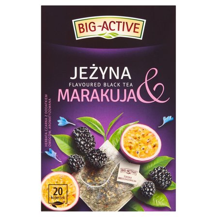 Big-Active Herbata czarna jeżyna & marakuja 40 g (20 x 2 g) (1)
